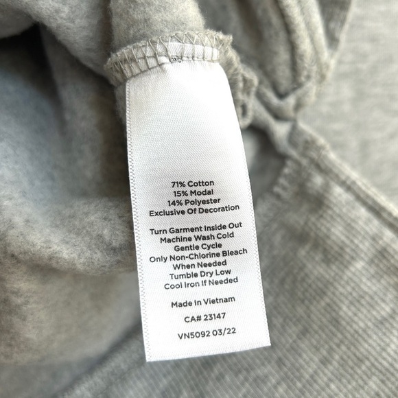 Talbots Embroidered Cotton Modal Pullover Sweatshirt - French Icons, Size Medium - Picture 12 of 12